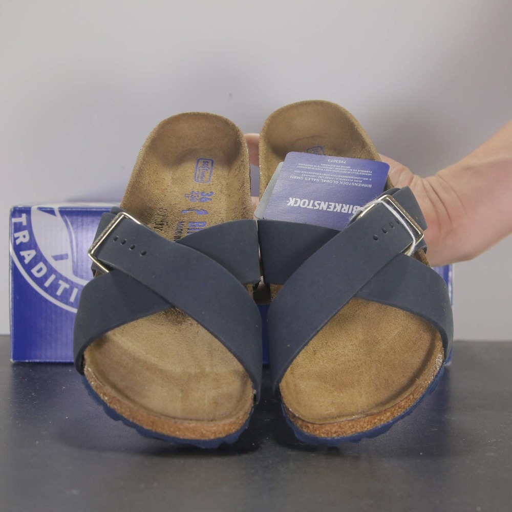 NEW Birkenstock Siena II Midnight Navy Women's Sandal Size 5Womens/3.5 youth